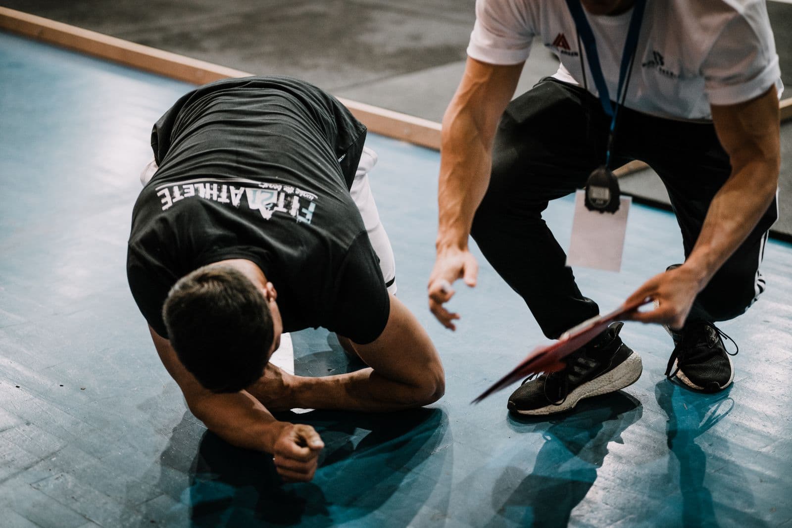 IronForge founder and head coach demonstrating training technique